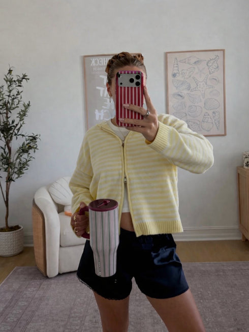 Club Cutie Zip-Up // Sunny