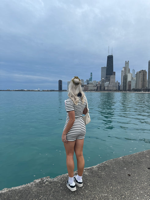 Summer Hunny Striped Romper *RESTOCKED*