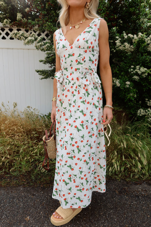 Berry Blooms Dress // Cream