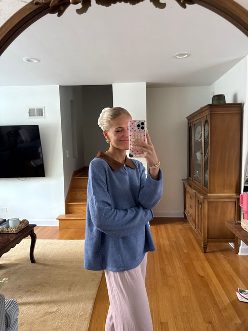 Classic Cutie Polo // Dusty Blue *RESTOCKED*