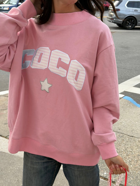 Coco Girl Mockneck // Heritage Pink