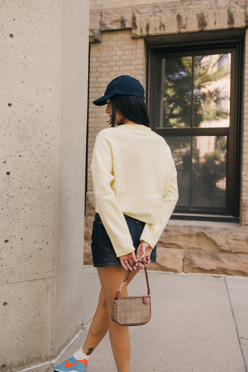 Coco Cutie Cardigan // Butter Stripe *RESTOCKED*