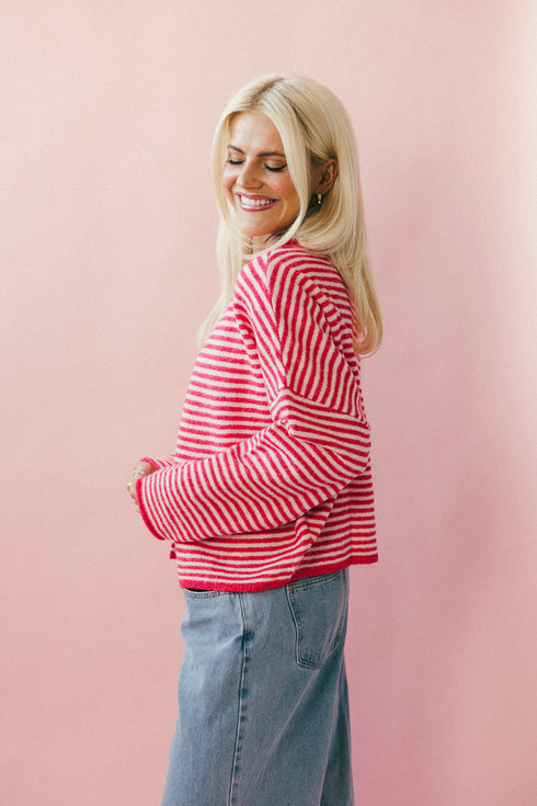 Coco Cutie Cardigan // Cherry Pink
