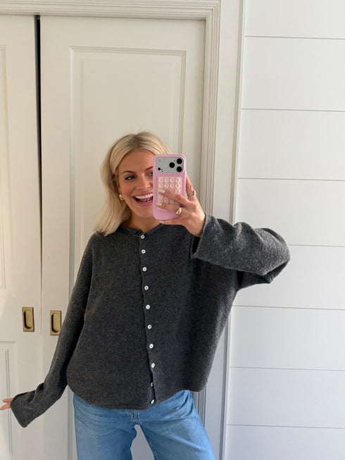 Coco Cutie Cardigan // Heather