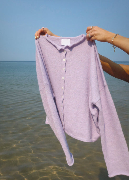 Coco Cutie Cardigan // Lilac