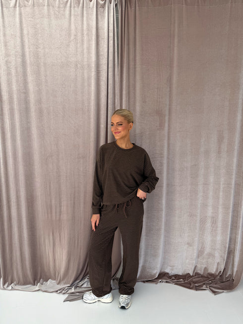 Sunny Stripe Pant // Espresso *PREORDER*