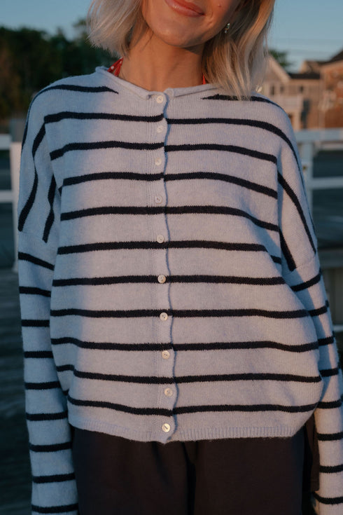 Coco Cutie Cardigan // Montauk Stripe