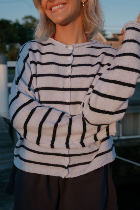 Coco Cutie Cardigan // Montauk Stripe