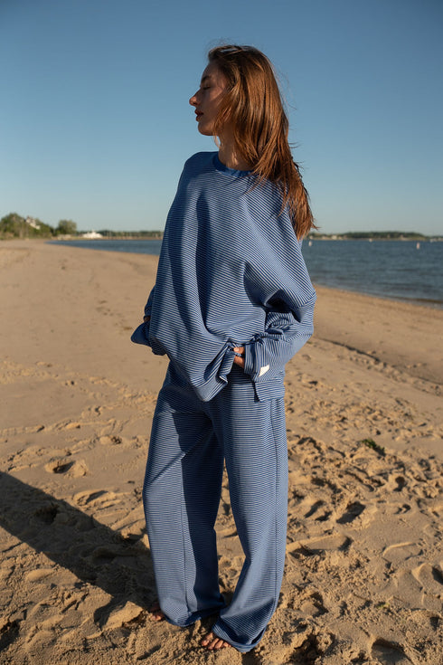 Road Trip Pullover // Cobalt Stripe *PREORDER 7/5*