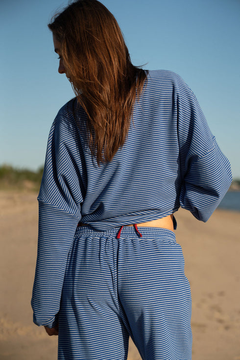 Road Trip Pant // Cobalt Stripe *PREORDER 7/5*