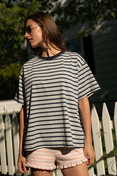 All American Tee // Dock Stripe
