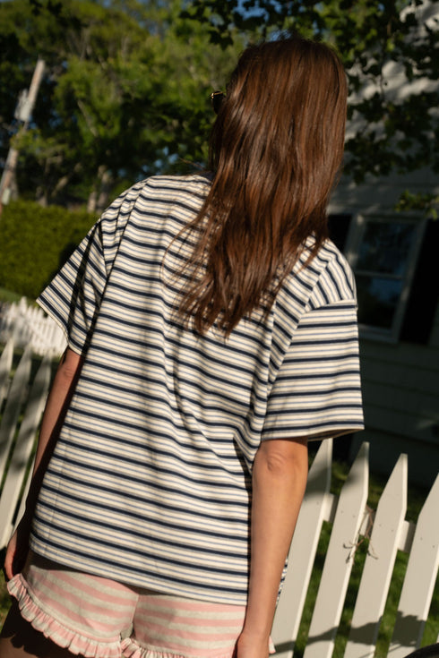 All American Tee // Dock Stripe