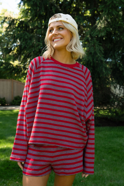 Poolside Pullover // Cherry *PREORDER 7/3*