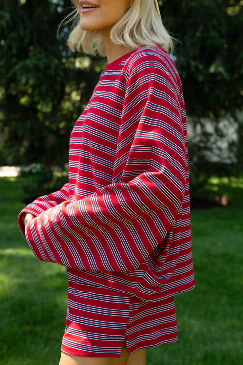 Poolside Pullover // Cherry *PREORDER 7/3*
