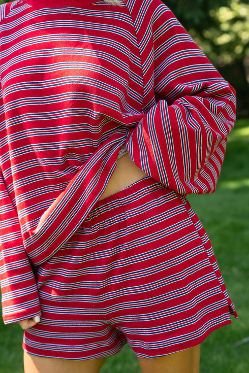 Poolside Short // Cherry *PREORDER 7/3*