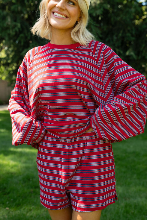 Poolside Pullover // Cherry *PREORDER 7/3*