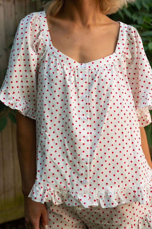 On Holiday Top // Dottie *PREORDER 7/30*