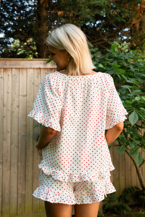 On Holiday Top // Dottie *PREORDER 7/30*