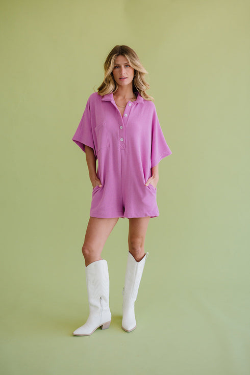 Summer BFF Romper// Peony