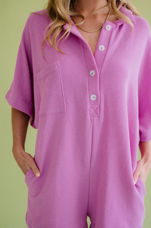 Summer BFF Romper// Peony