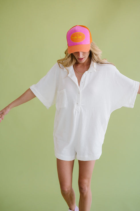 Summer BFF Romper // White