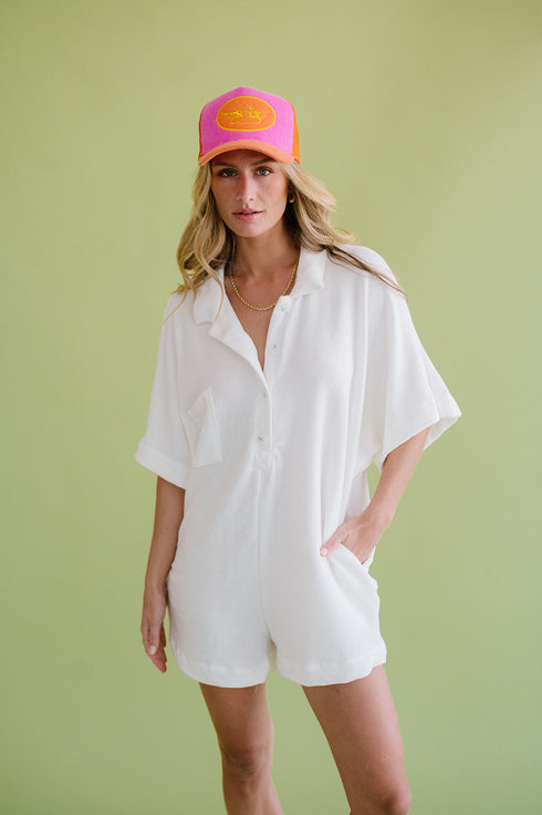 Summer BFF Romper // White