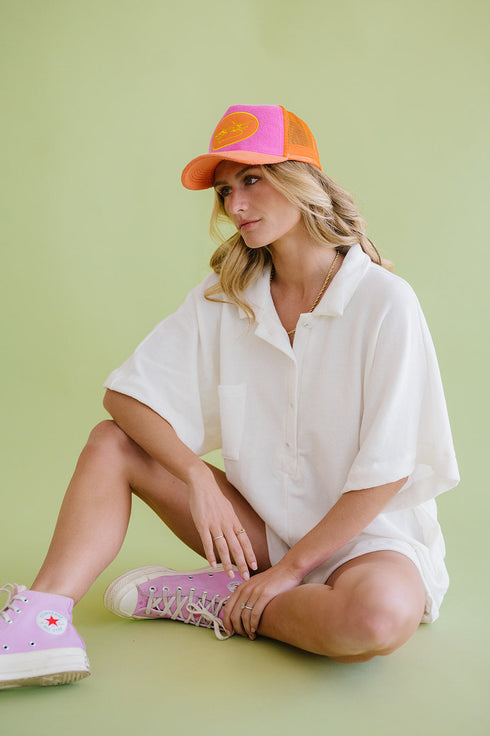 Summer BFF Romper // White