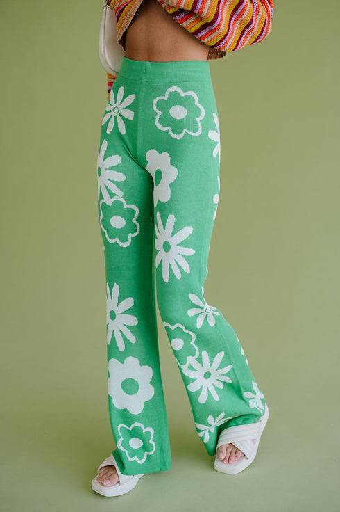 Crazy Daisy Knit Pant