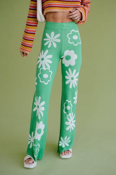 Crazy Daisy Knit Pant