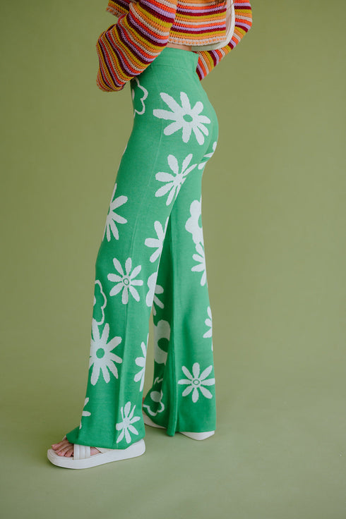 Crazy Daisy Knit Pant