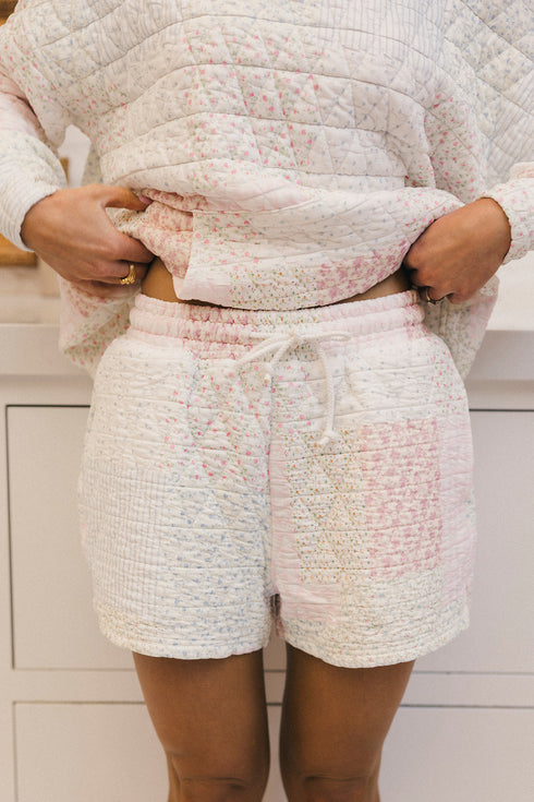 Club Quilted Short // Pastel Pink