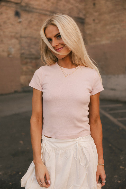 Effortless Baby Tee // Prima Pink