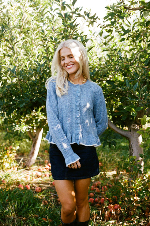 Autumn Cardigan // Powder Blue