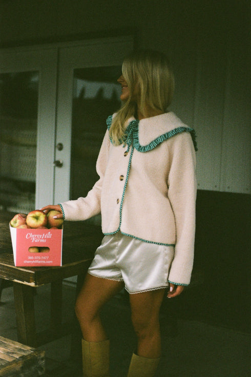 Goldie Satin Short // Cream