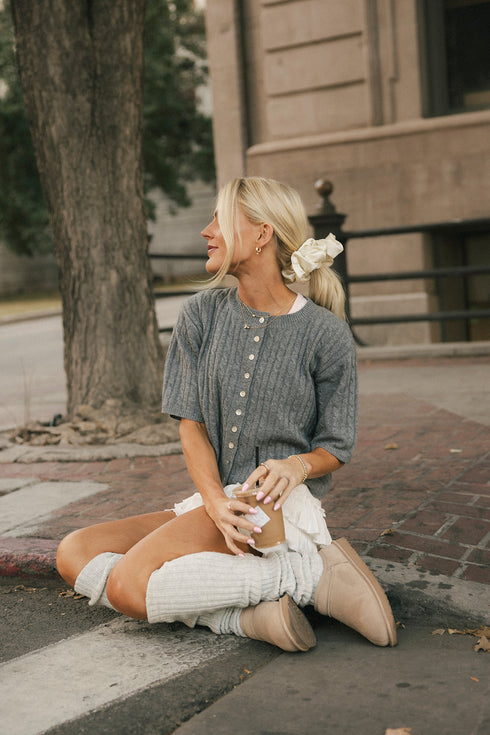 Pirouette Cardigan // Grey *RESTOCKED*