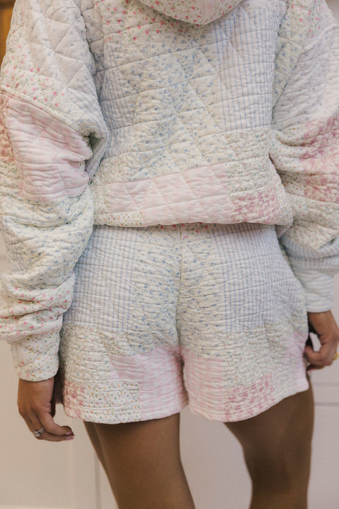 Club Quilted Short // Pastel Pink