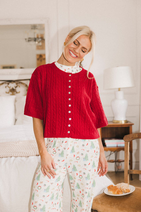 Pirouette Cardigan // Red