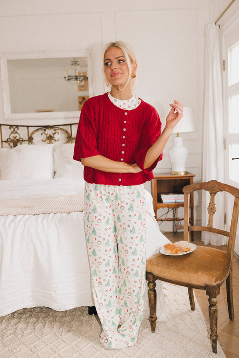 Pirouette Cardigan // Red