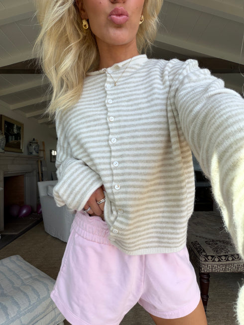 Coco Cutie Cardigan // Cream Stripe *RESTOCKED*