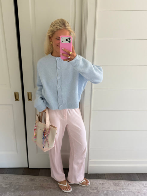 Honey Club Cardigan // Powder