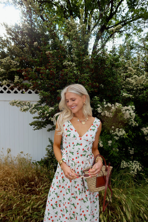 Berry Blooms Dress // Cream