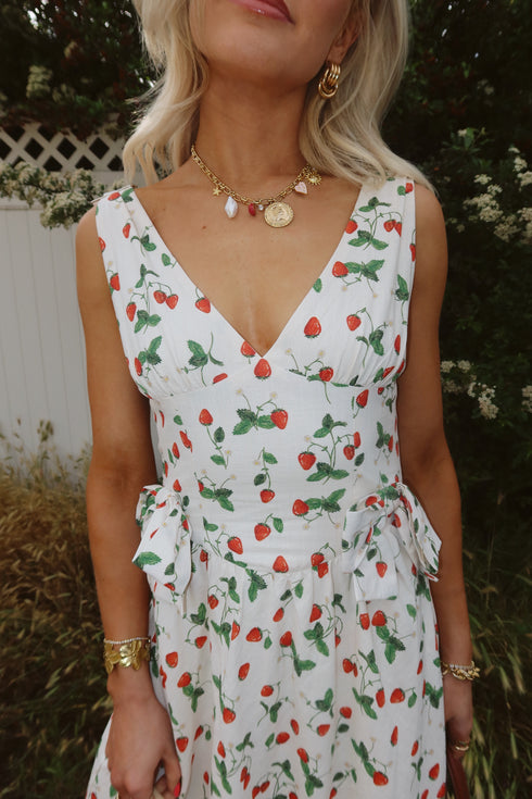 Berry Blooms Dress // Cream