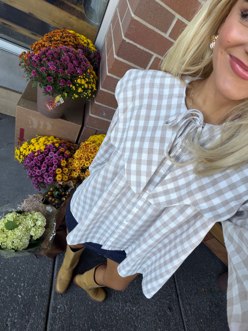 Gingham Girl Top