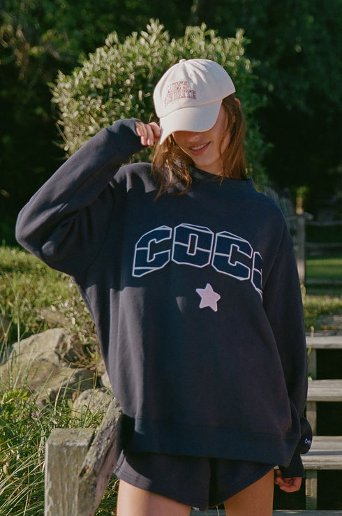 Coco Girl Mockneck // True Blue