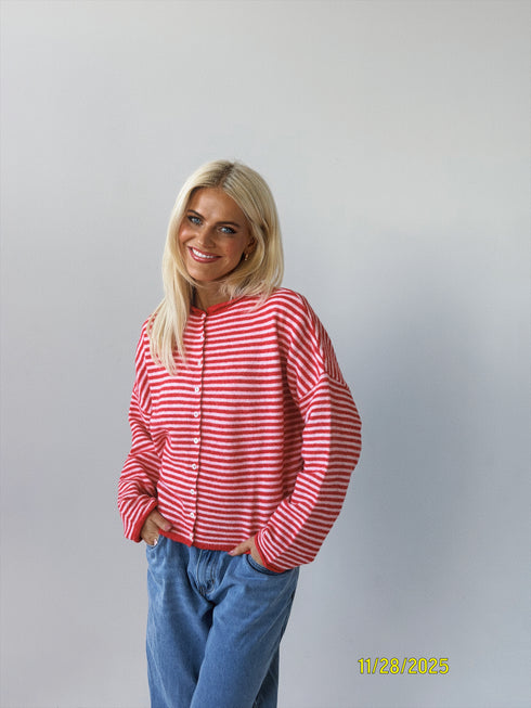 Coco Cutie Cardigan // Cherry Pink