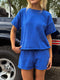 On Repeat Knit Set // Cobalt