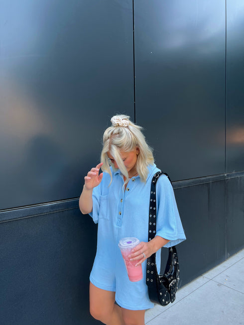 Summer BFF Romper// Sky Blue