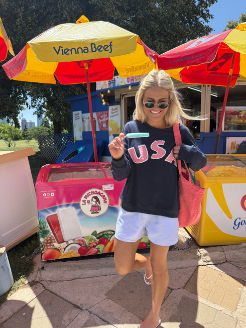 American Honey Crew Pullover // Navy