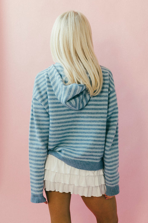 Club Cutie Zip-Up // Sky Stripe *COCO EXCLUSIVE*