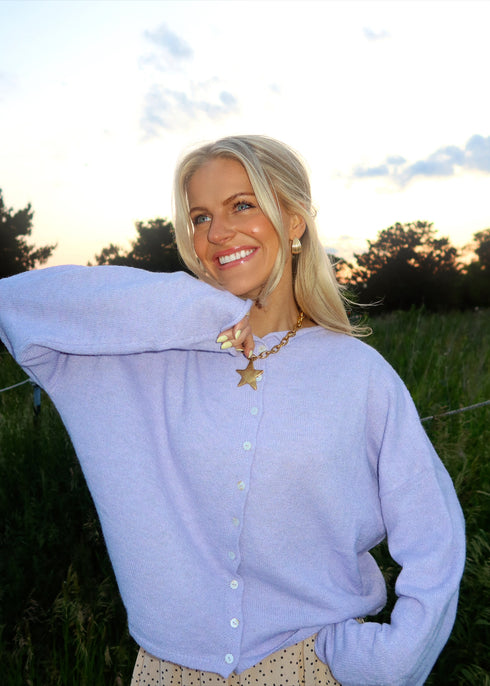 Coco Cutie Cardigan // Lilac